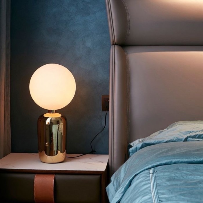 Nordic table glass ball led desk lamp lampu hias meja bed side lamp