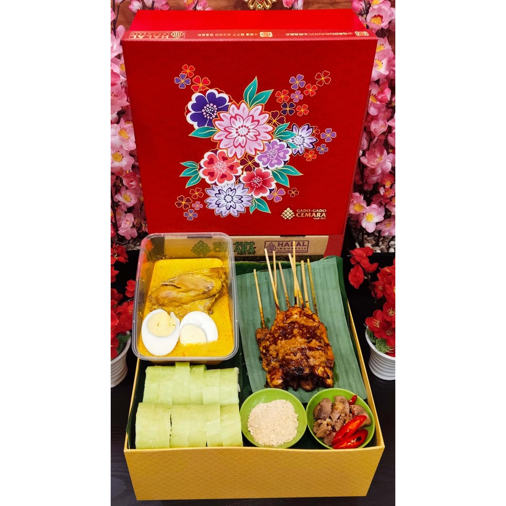 

Paket Parcel Hampers Hantaran Imlek Lontong Cap Gomeh & Sate Ayam