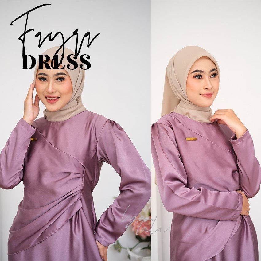 Dapatkan Fayra Dress Snowdrop Dress Dress Satin Silk Dress Silk Dress Satin Dress Saten Gamis Satin