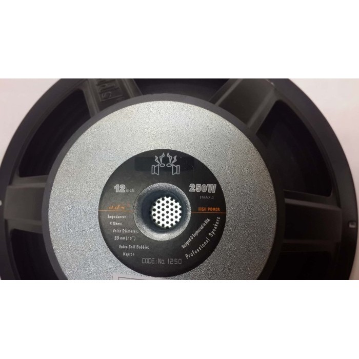 Speaker 12 Inch Ads Full Range Ads 1250 250 Watt