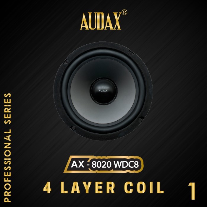 Speaker Pasif 8" Audax Ax-8020 Wdc8 4 Layer Coil Woofer