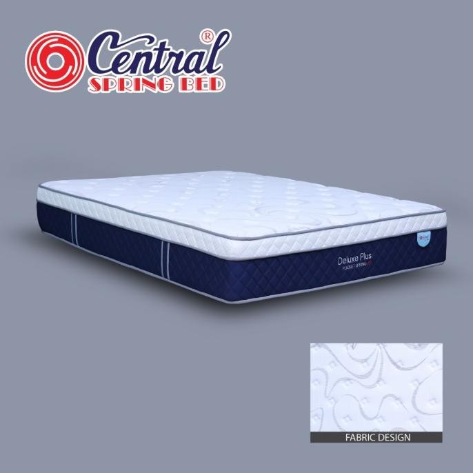 Promo springbed central deluxe plus pocket spring 140x200 fullset COD