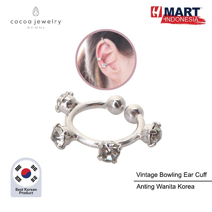 

Cocoa Jewelry Vintage Bowling Ear Cuff - Anting Jepit Wanita Korea