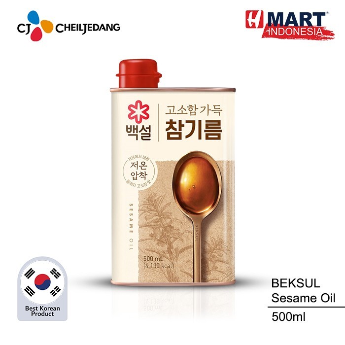 

Cj Beksul Sesame Oil - Minyak Wijen Dengan 100% Wijen Asli Korea 500Ml