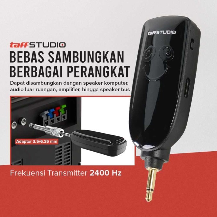 Mic Wireless 2.4G Microphone Model Bando Call Center Rechargeable