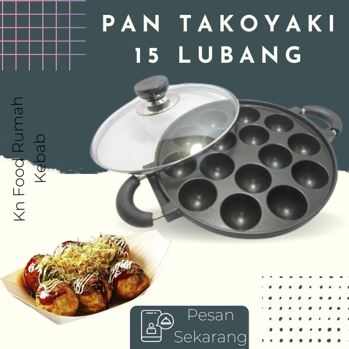 

TERBARU PAN TAKOYAKI- PAN TAKOYAKI 15 HOLES - TAKOYAKI PAN