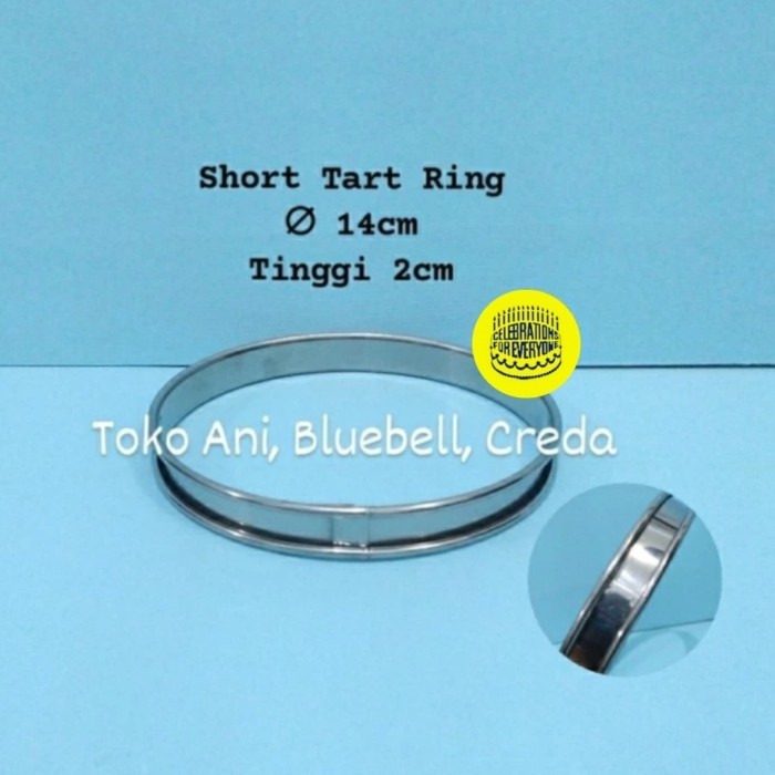 

TERBARU SHORT TART RING / CAKE RING BULAT 14CM, TINGGI 2CM/CETAKAN KUE BULAT