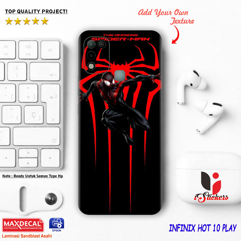 

Terlaris Infinix Hot 10 Garskin Stiker Custom Case Laminasi Tebal COD