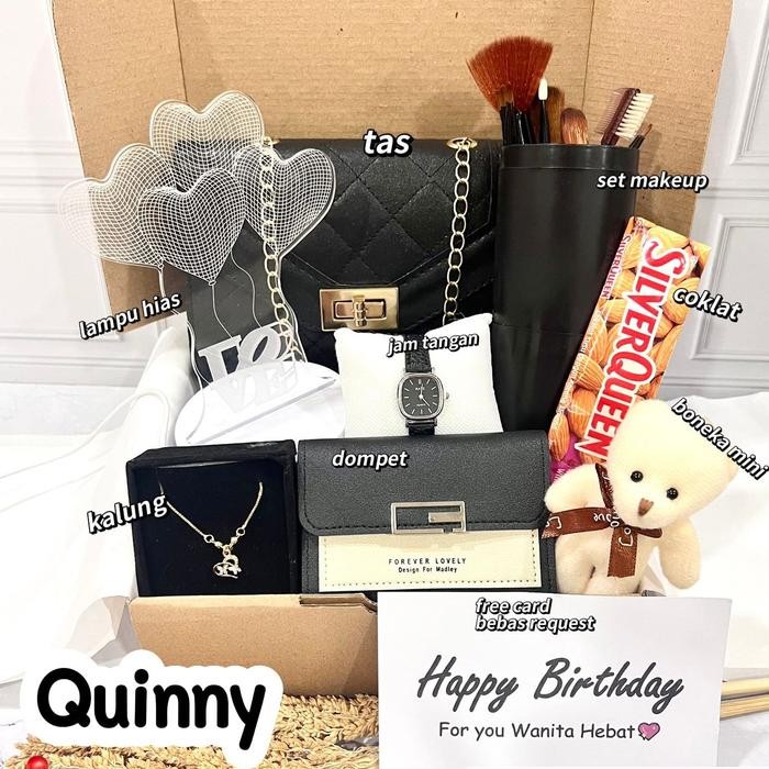 

New! [Hias] Kado Hampers Gift Box Hadiah Perempuan Wanita Cewek Cewe Hari Raya Birthday Ulang Tahun Wisuda Graduation Wedding Pernikahan Valentine Lebaran Idul Fitri Hari Ibu Guru Natal Christmas Tahun Baru New Year - Quinny Idul Fitri