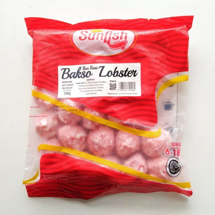 

SUNFISH BAKSO LOBSTER 500 GRAM