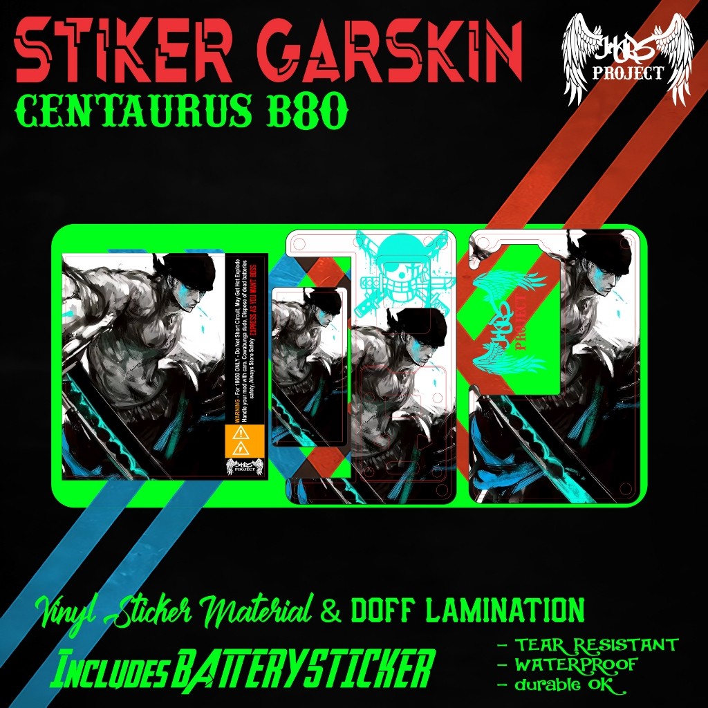 

Terlaris Stiker Ed Roronoa Zoro Garskin Custom Case Laminasi Tebal COD