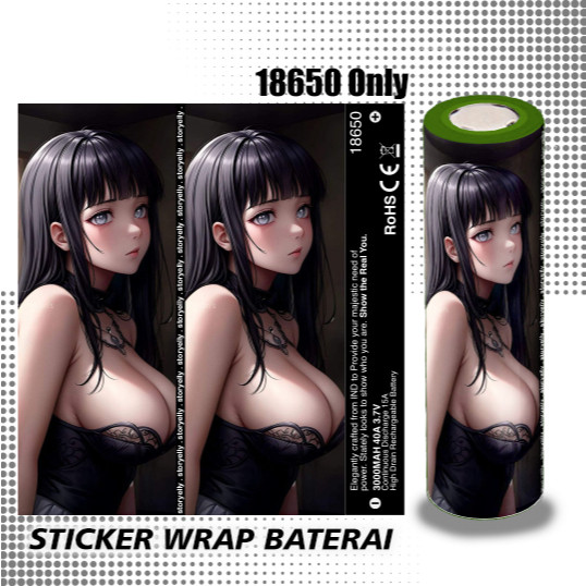 

Terlaris Storyelly Pelindung Baterai Stiker Wrap Waifu 18650 Anime Garskin Custom Case Laminasi Tebal COD