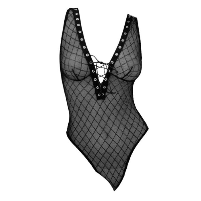 L1165 Lingerie Baju Tidur Haram Teddy Bikini Transparan Sexy Seksi