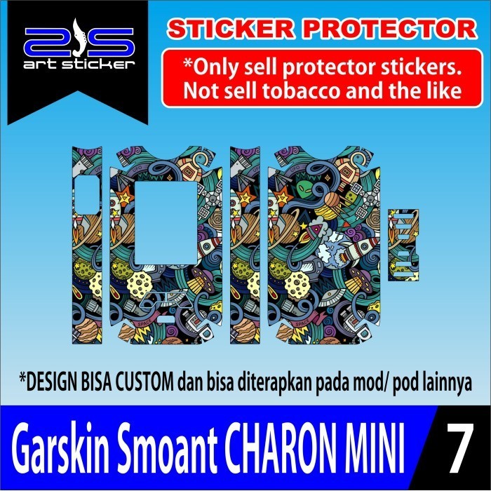 

Terlaris Smo Ant Charon Mini Ghost Samurai Garskin Stiker Custom Case Laminasi Tebal COD