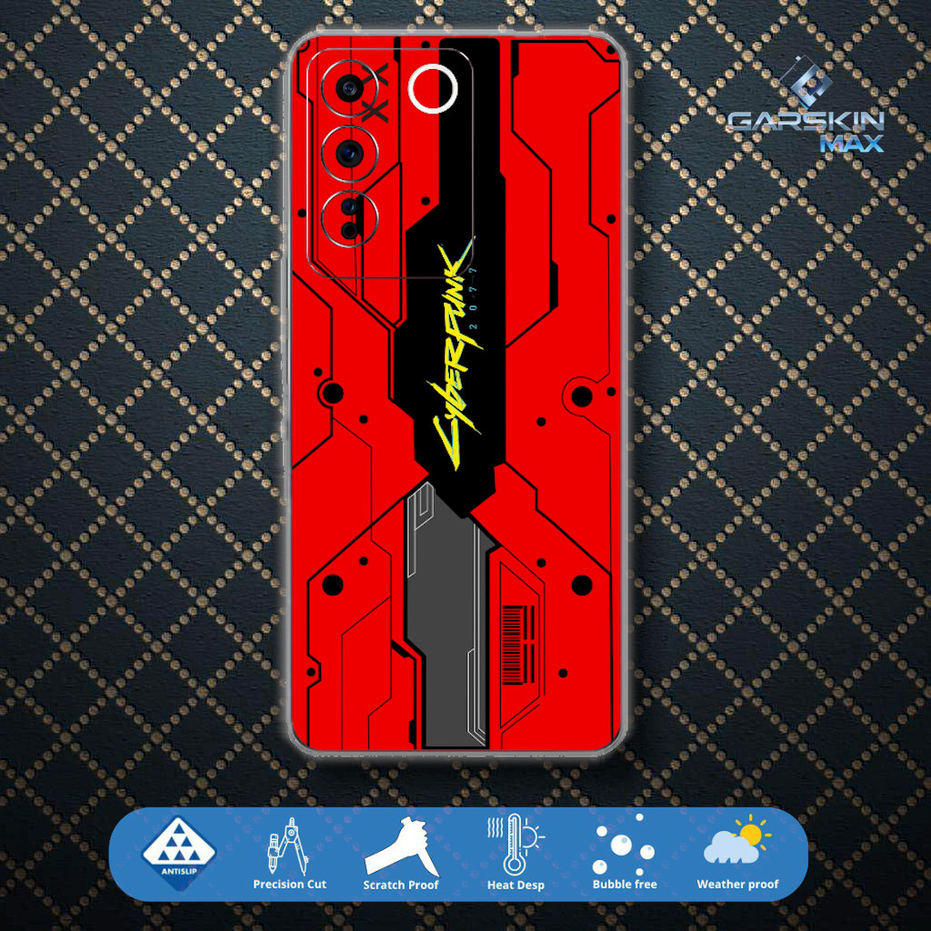 (Beli 1 Gratis 1) Garskin Hp Premium Vivo V27E Gundam Patern bs Fullbody backonly Skin Protector Cas