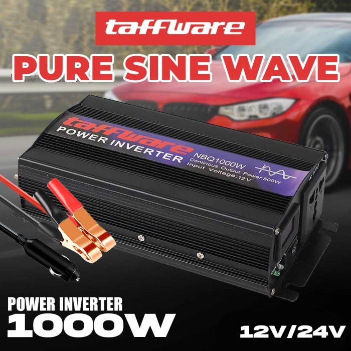 Taffware 1000 Watt Power Inverter Mobil DC ke AC PSW Pure Sine Wave