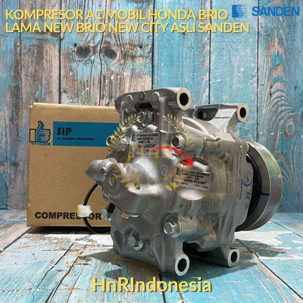 Kompresor AC Mobil Honda Brio Lama New Brio New City COMPRESSOR ASLI SANDEN