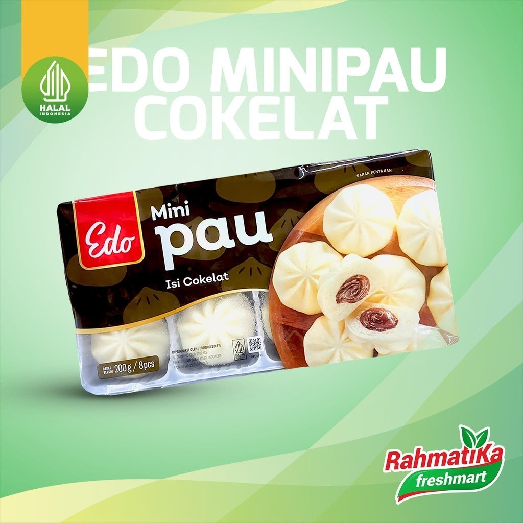 

Edo Minipau Rasa Coklat Isi 8 pcs 200 gr