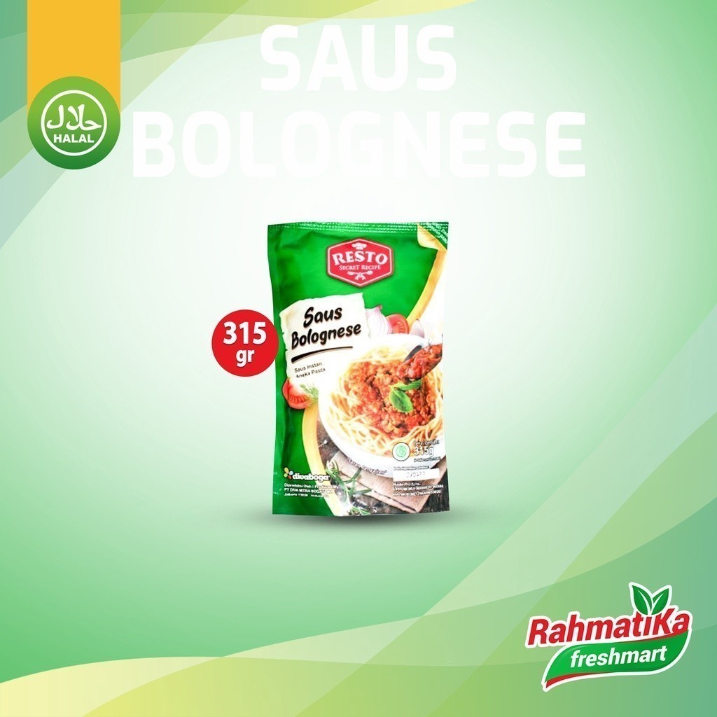 

Resto Secret Recipe Saus Bolognese 315 gram