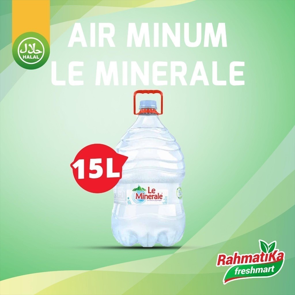 

Le Minerale Air Mineral Galon 15 Liter