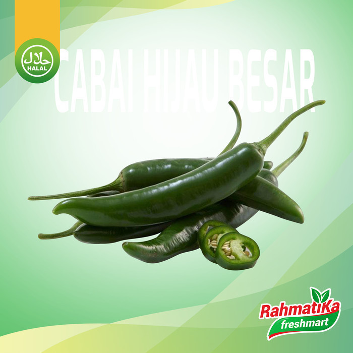 

Cabai Hijau Besar / Cabe Hijau Besar Fresh 250 gram