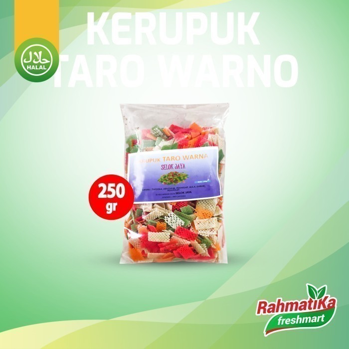 

Krupuk Taro Warna / Kerupuk Taro Warna Cap Selok Jaya 250 gram