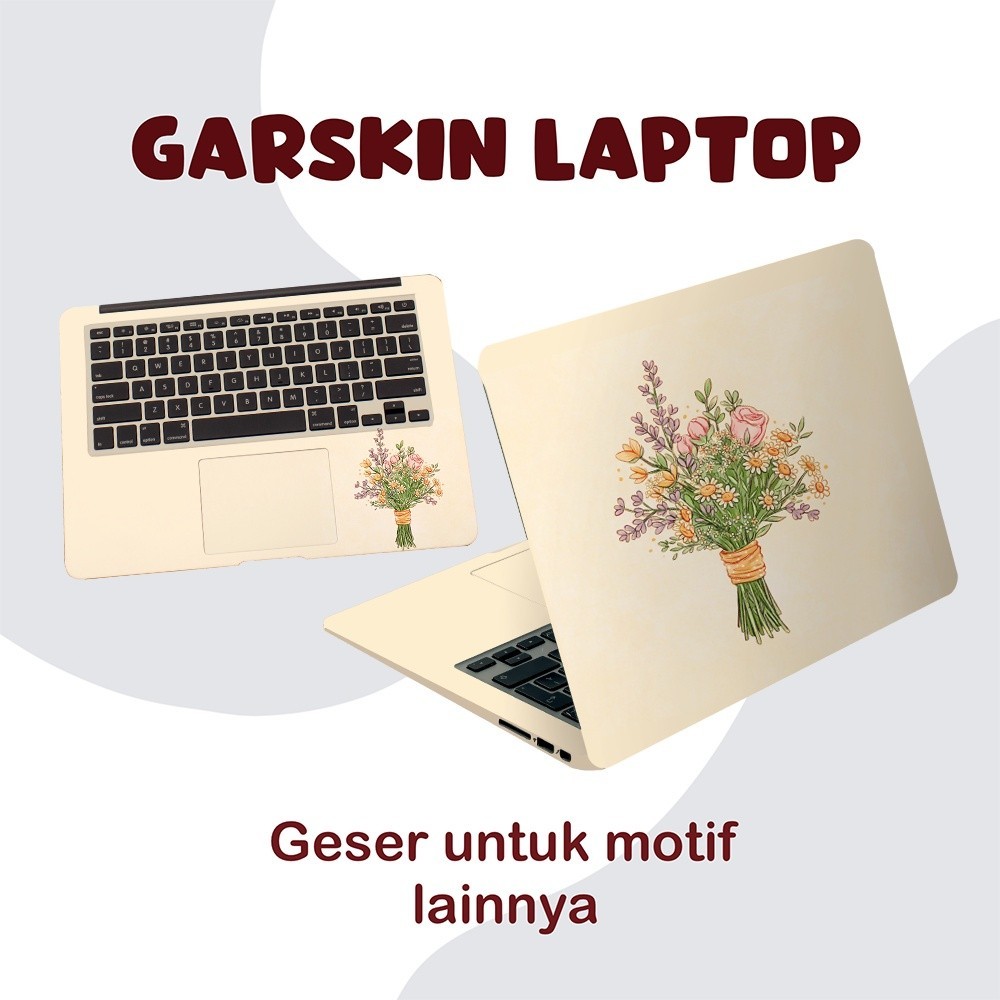 

Terlaris Laptop Cover Notebok Bunga Pelindung Aesthetic Multi60 Garskin Stiker Custom Case Laminasi Tebal COD