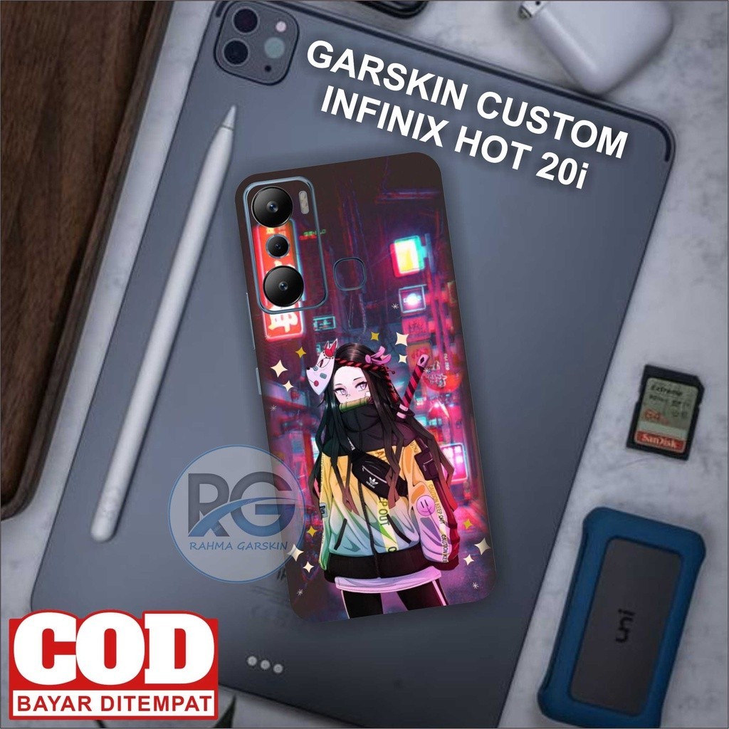

Terlaris Infinix Hot 20i Garskin Stiker Custom Case Laminasi Tebal COD