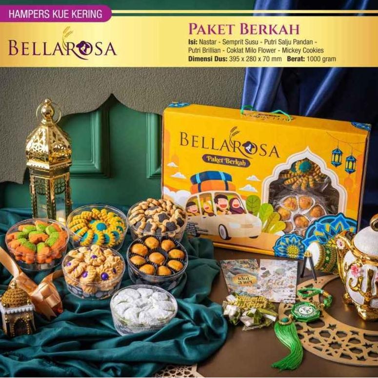 

PROMO BERKAH PARSEL KUE LEBARAN BELLAROSA PAKET BERKAH KUE ISI 6 TOPLES PACKING AMAN