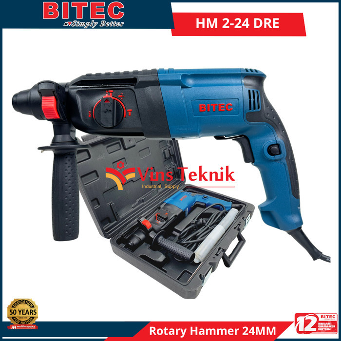 Mesin Bor Beton Rotary Hammer Hm2-24Dre Bitec Hm 2-24 Dre