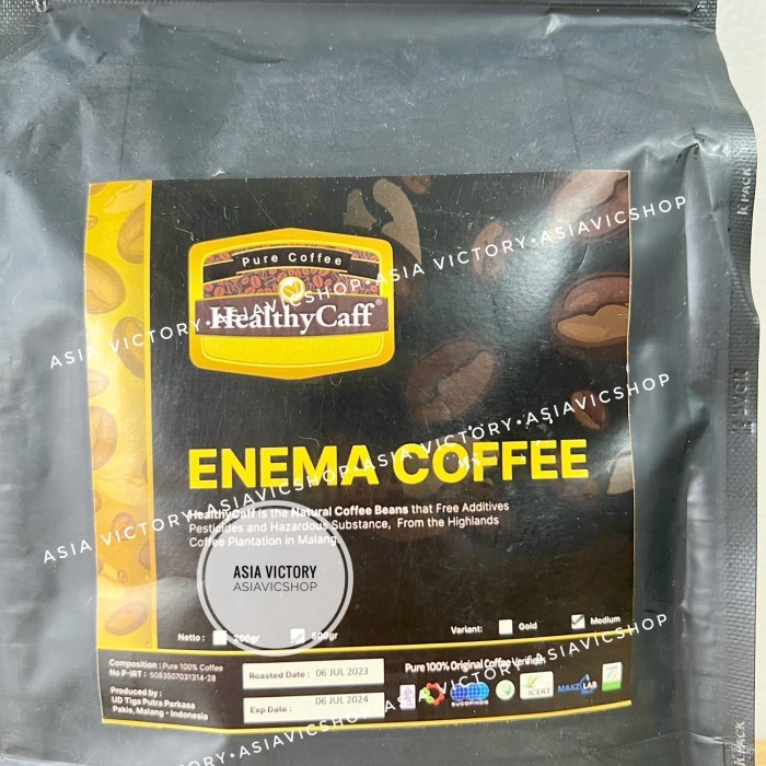 

Healthycaff 500Gr Medium Roasted Healthy Caff Kopi Organik Enema