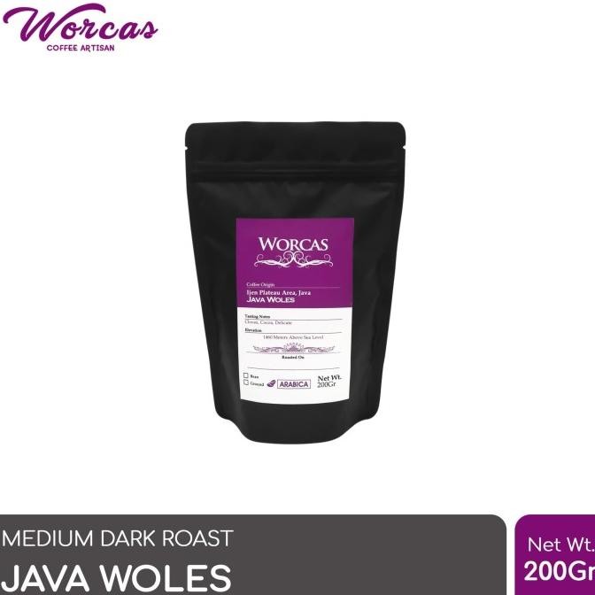 

Kopi Arabica Java Ijen 200 Gram (Biji/Bubuk) | Worcas Coffee