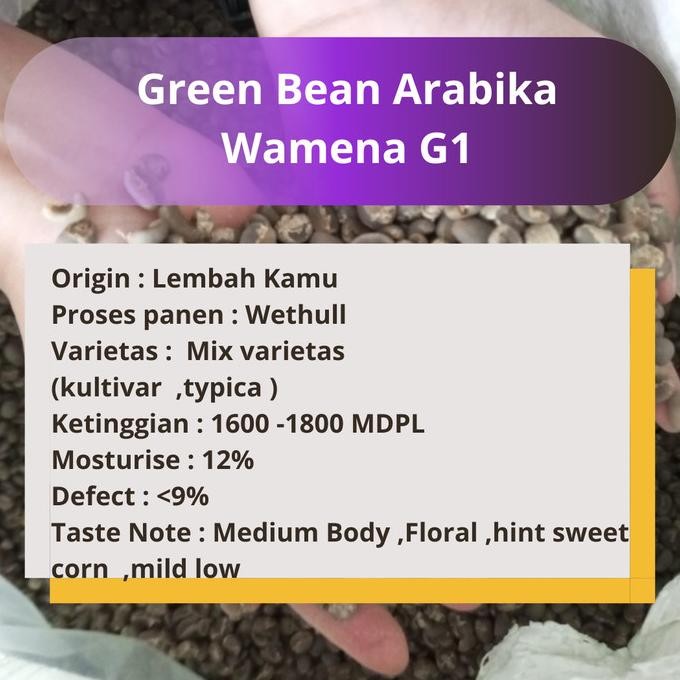 

Green Bean Arabika Wamena G1 1Kg