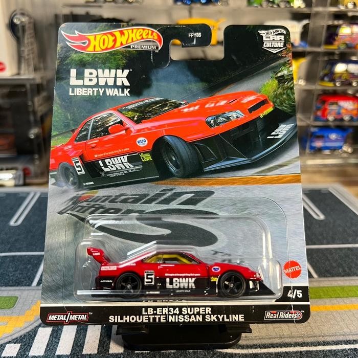 HOT WHEELS NISSAN SKYLINE R34 LBWK SUPER SILHOUETTE