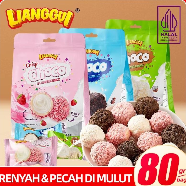 

BISA COD [HALAL] LIANGGUI Crisp CHOCO COCONUT/ STRAWBERRY/ CHOCO & MILK BURSTLURRY CRISPY & SWEET Wafer Bulat Salut Chocolate Cones Cones Chocolates Flavour Wafer Roll Ice Cream Ice Cones Wafer OATMEAL Oatmeal Crispy Taste Original & Chocolate flavourKue