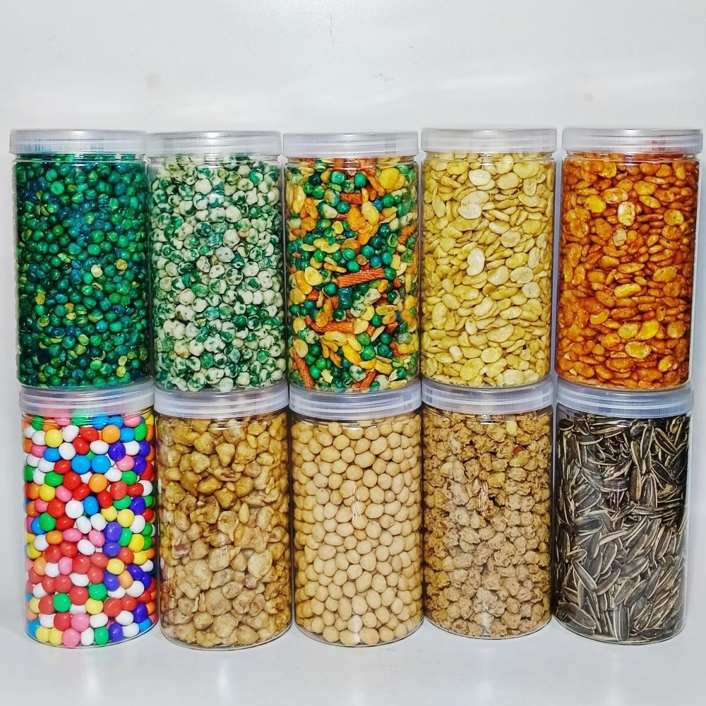 

PROMO cemilan kacang / kue lebaran kemasan toples 1 liter ma-4