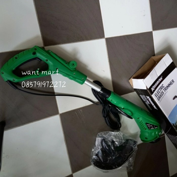 mesin potong rumput krisbow , electric grass trimmer 350 watt