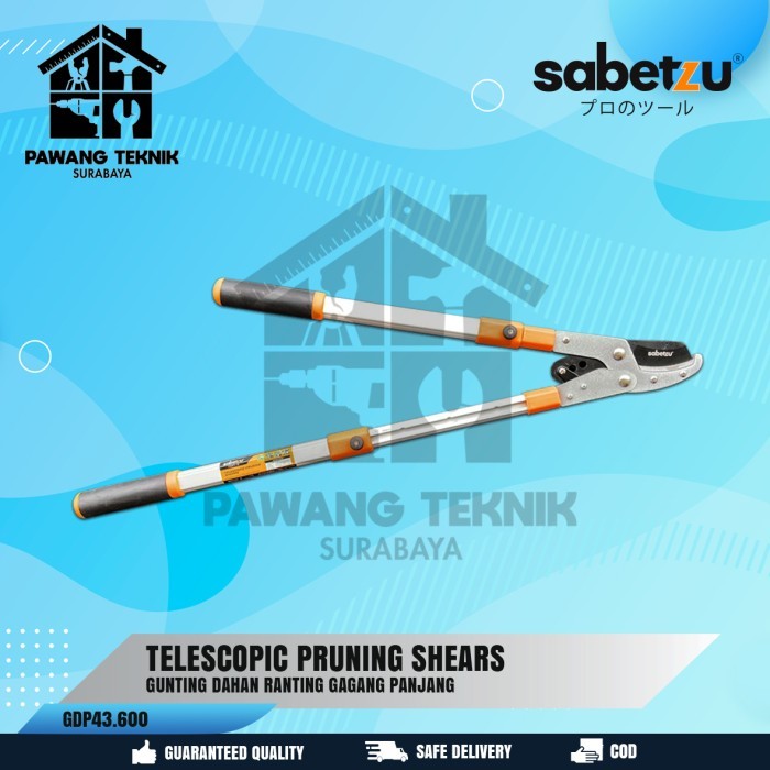 Sabetzu Gunting Panjang Potong Dahan Ranting Pruning Shear Telescopic - Gunting Panjang Ranting