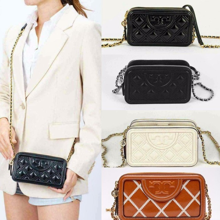 TORY BURCH FLEMING DOUBLE ZIP MINI BAG ORIGINAL