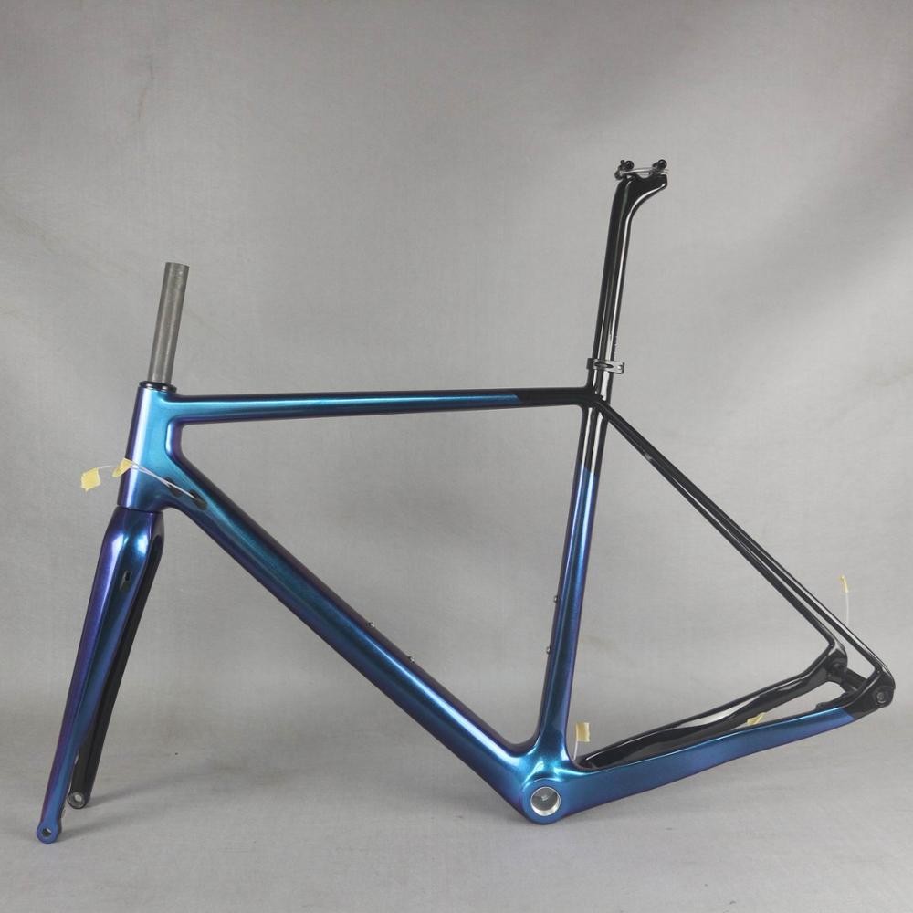 HONYA Chameleon Full Carbon Fiber Gravel Bicycle Frame for Men, GR029, Factory Custom Paint