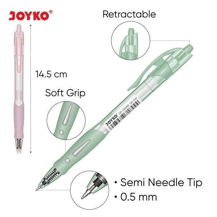 

Promo (1 Pcs) Gel Pen Gp-265An Q4 Pastel Gel Pulpen Pena Joyko 0.5 Mm Diskon
