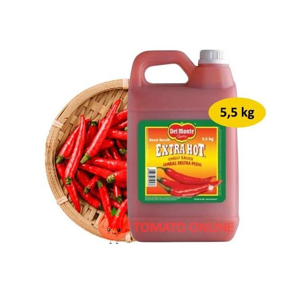 

Saos Sambal Del Monte Extra Hot Jerigen Galon 5.5 5,5 kg / 5.5kg 5,5kg
