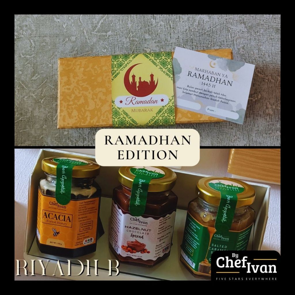 

HOT PRODUCT RIYADH Hampers Lebaran Hadiah Puasa Parsel Ramadan Madu Kurma Ajwa Sambal Bumbu Selai By