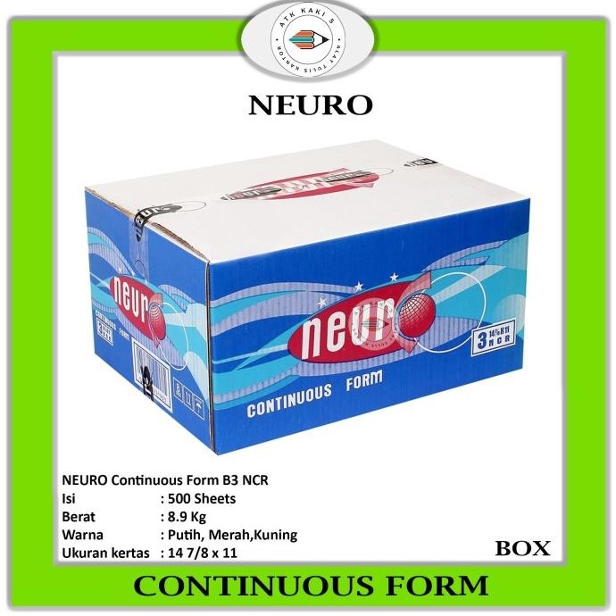 

Continous Form 14 7/8 x 11 3Ply ( B3 Neuro ) NCR / Kertas Komputer
