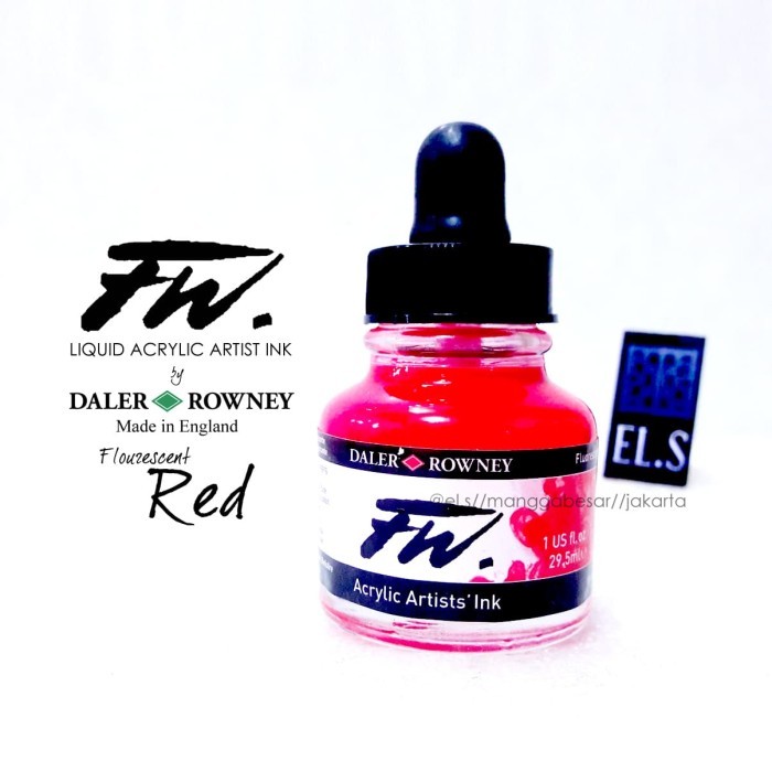 

Daler Rowney Fw Ink Flourescent Red ( Cat Akrilik ) Best Seller