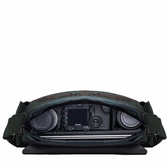 Tas Kamera Hnx-005 Green - Sling Bag For Dslr / Mirrorless / Laptop Original Dan Terpercaya
