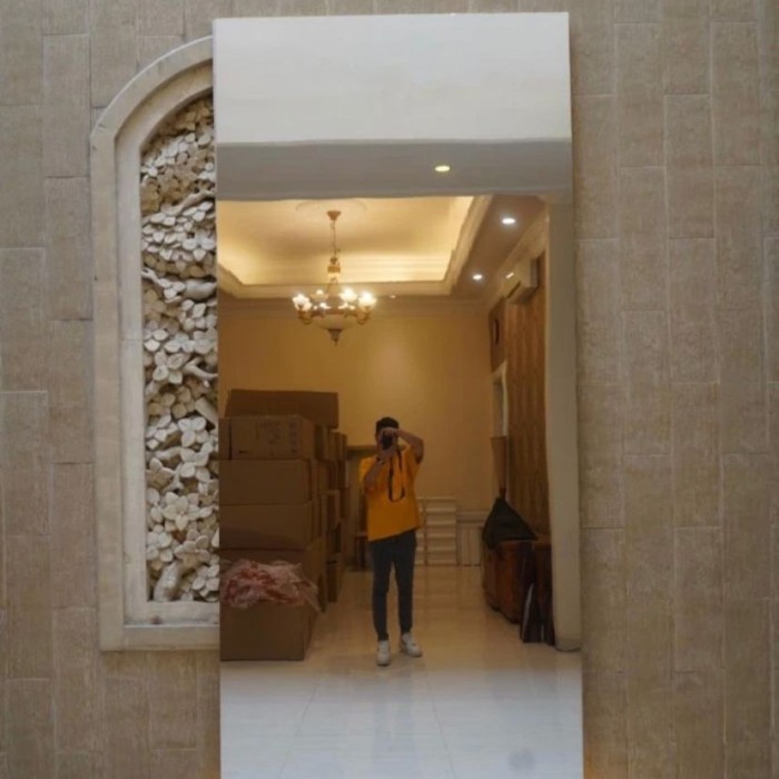 wallpanel mirror wallmirror wallpanel kaca wallpanel silver