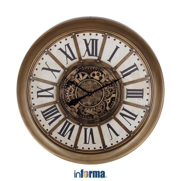 Informa - Jam Dinding - Wall Clock Gear 025 Dia 100cm Gold
