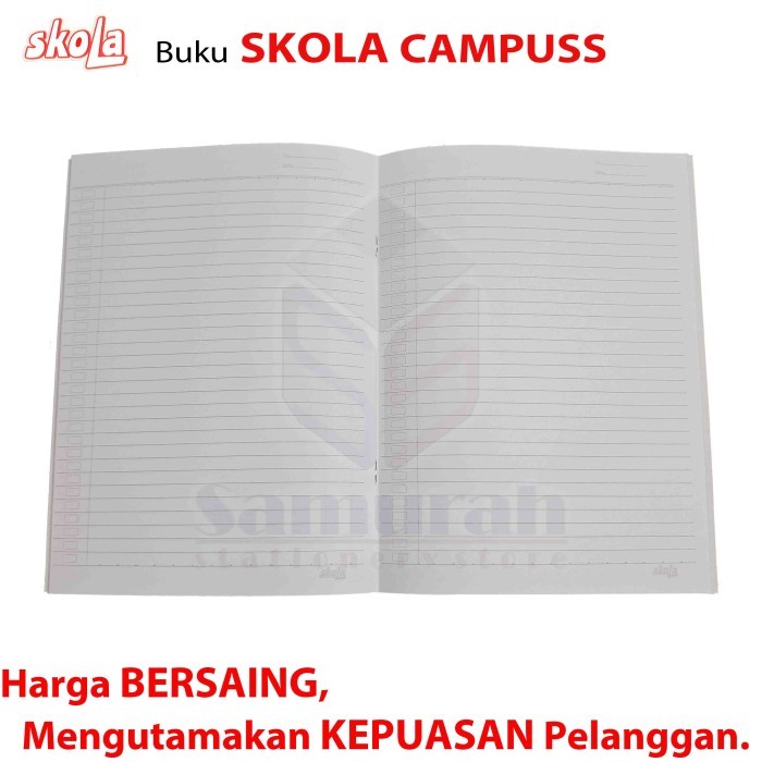 

TERPERCAYA BUKU TULIS SKOLA CAMPUS B5 ISI 50 LEMBAR PER PAK 10 BUKU UKURAN BOXY KODE 1184