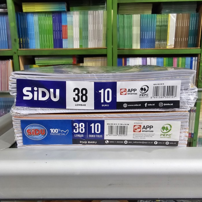 

TERJAMIN BUKU TULIS SIDU 38 LEMBAR 1 PACK (ISI 10 BUKU) SINAR DUNIA KODE 339